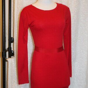 Pink Lilly red dress with sash size small